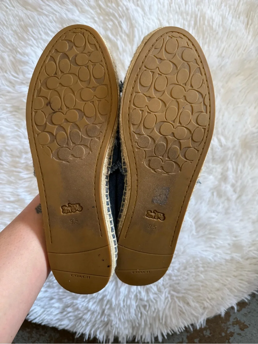 Coach Two-Tone Denim Espadrille
